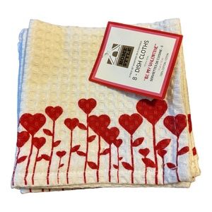 NWT Valentine's Day Eight Pack Kitchen Rags